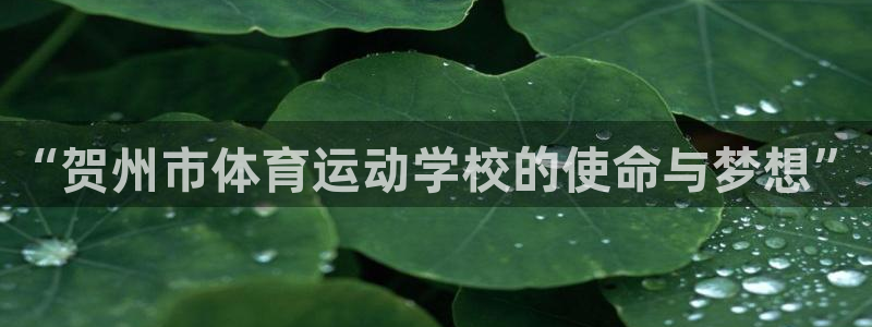  j9九游会首页登录：“贺州市体育运动学校的使命与梦想”